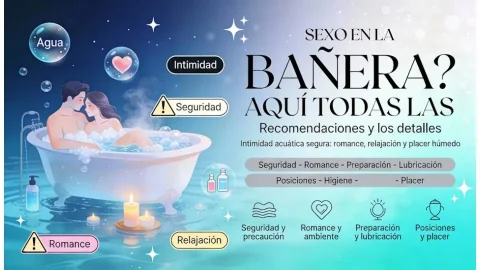Sexo en la bañera: consejos, seguridad y posiciones cómodas